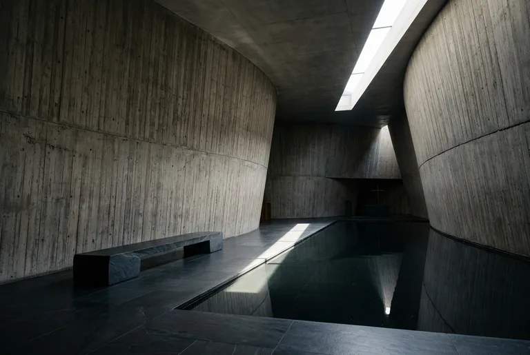 Monolithic Brutalist Sanctuary