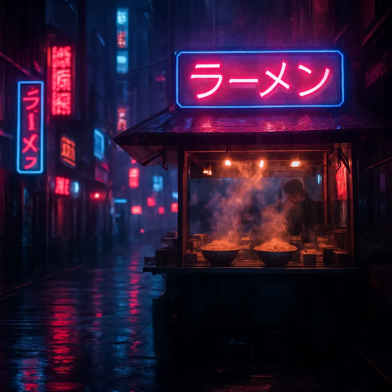 Neon Ramen Alleyway