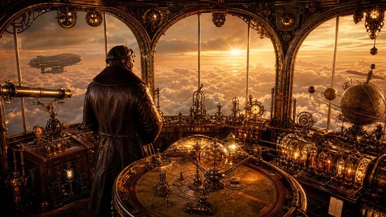 Golden Hour Airship Captain