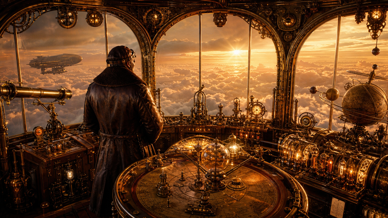 Golden Hour Airship Captain