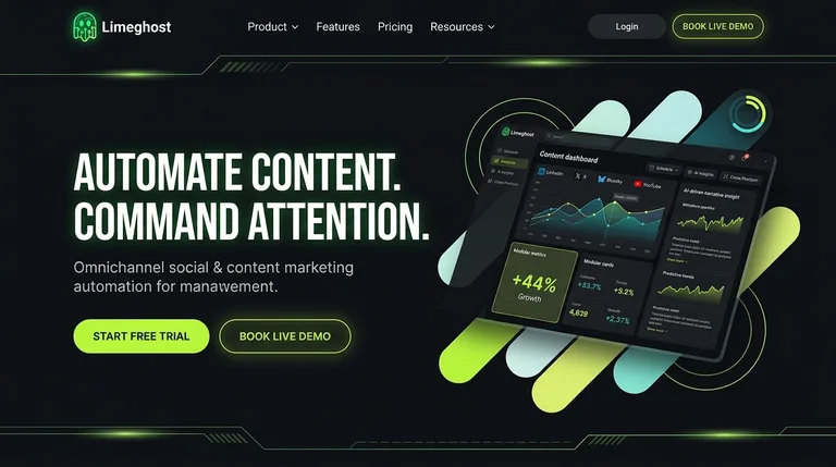 Limeghost Marketing Dashboard Interface