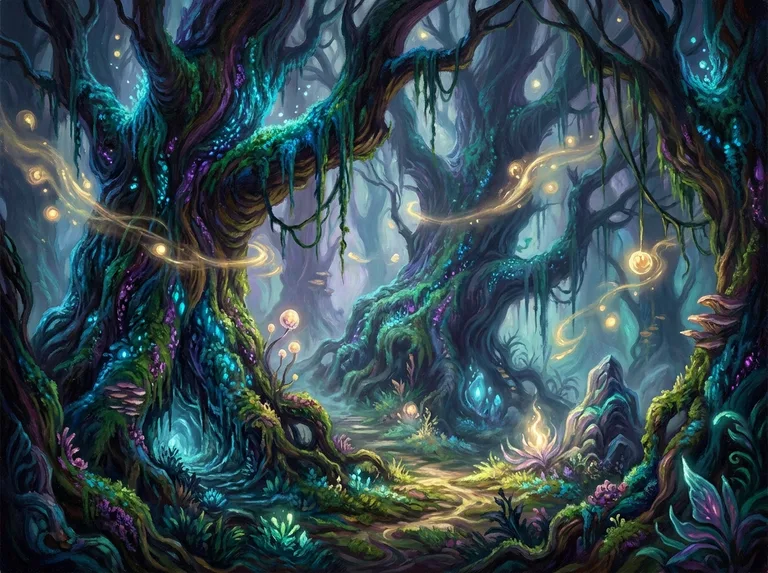 Luminous Enchanted Forest