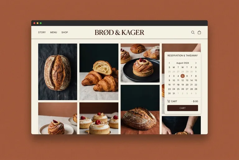 Copenhagen Artisan Bakery Web Design