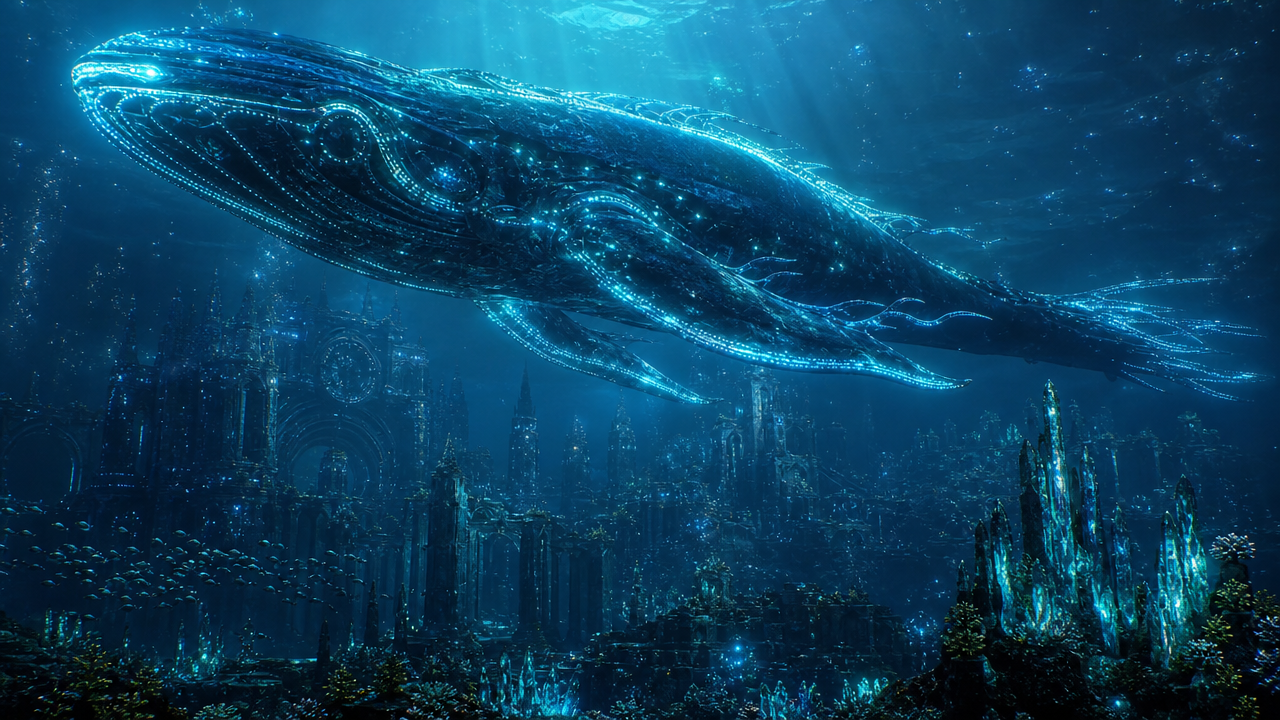 Bioluminescent Leviathan Of The Deep