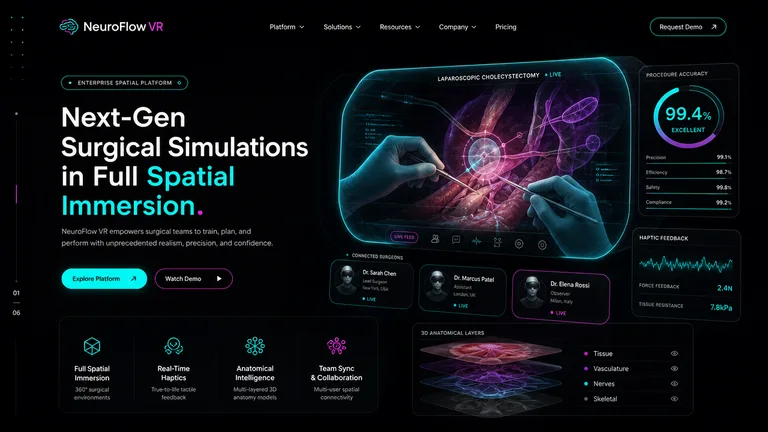 NeuroFlow Spatial Surgical Simulation