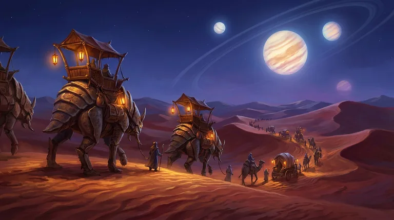 Caravan Under Twin Moons