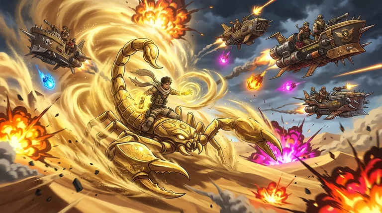 Desert Scorpion Sky Battle