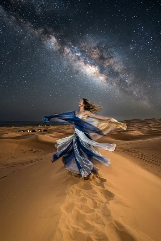 Celestial Desert Midnight Dance