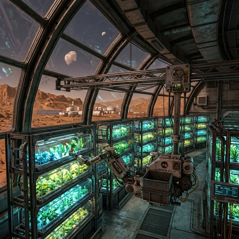 Martian Greenhouse Colony