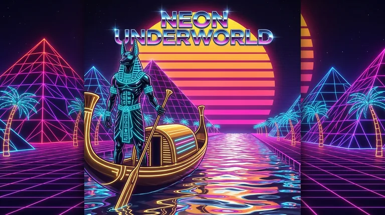 Neon Anubis Solar Voyage