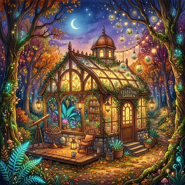 Magical Autumn Greenhouse Sanctuary