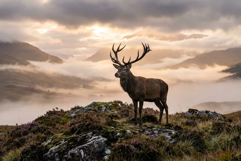 Highland Monarch At Dawn