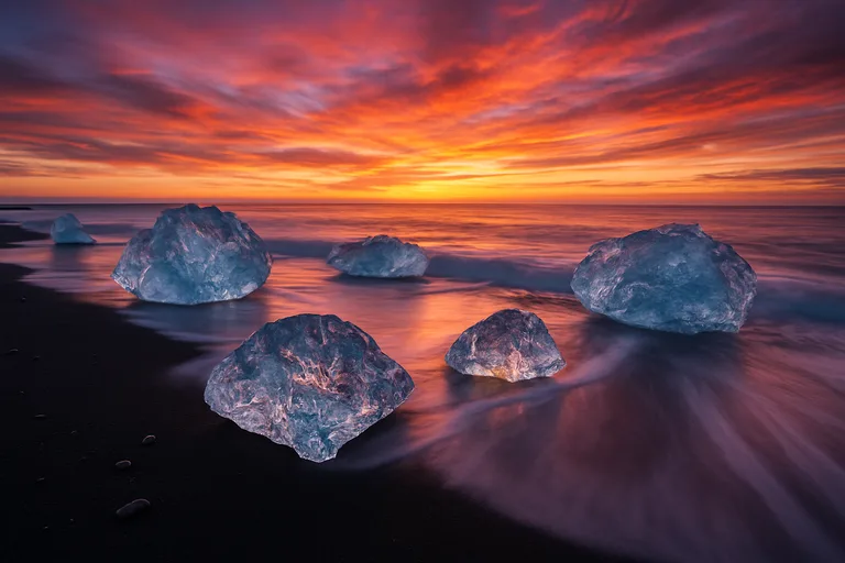 Midnight Diamonds On Obsidian Shores