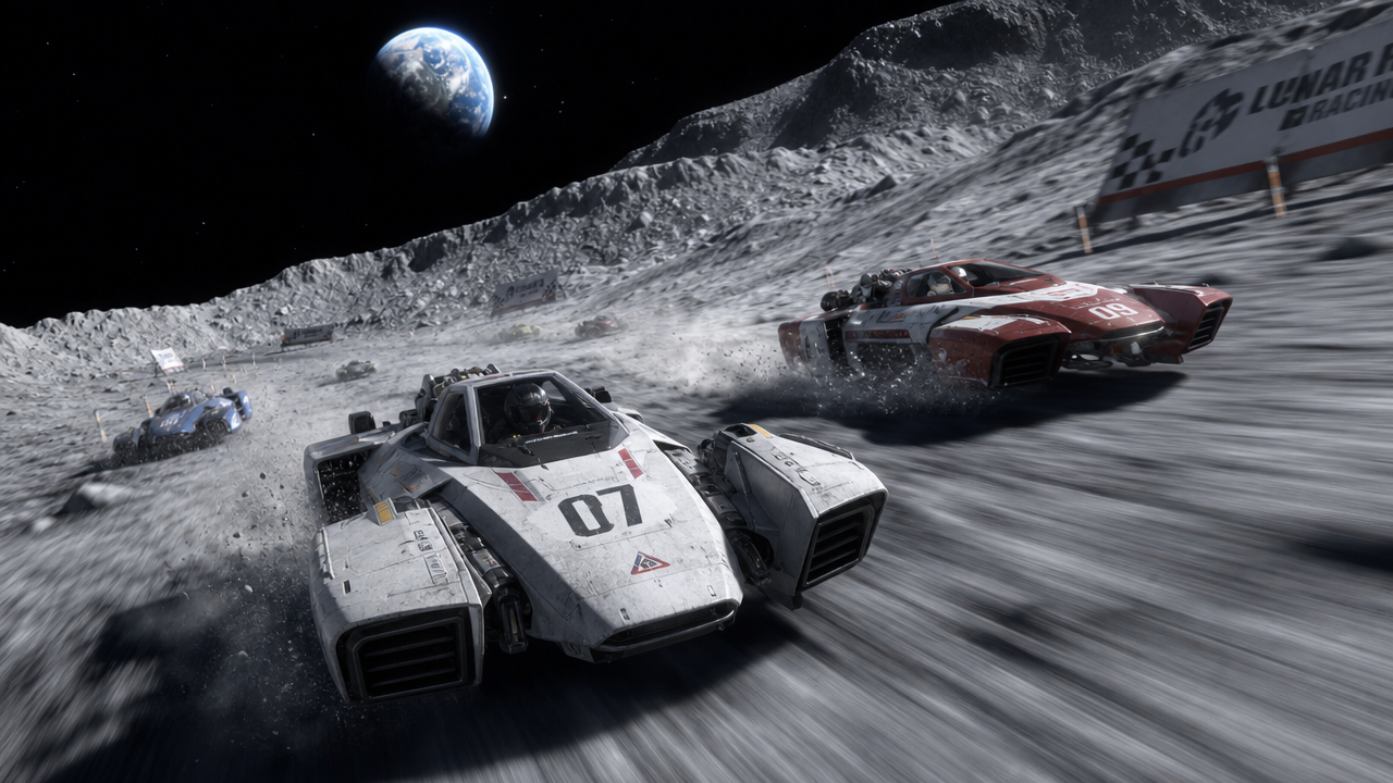Lunar Speeders Racing Earthbound
