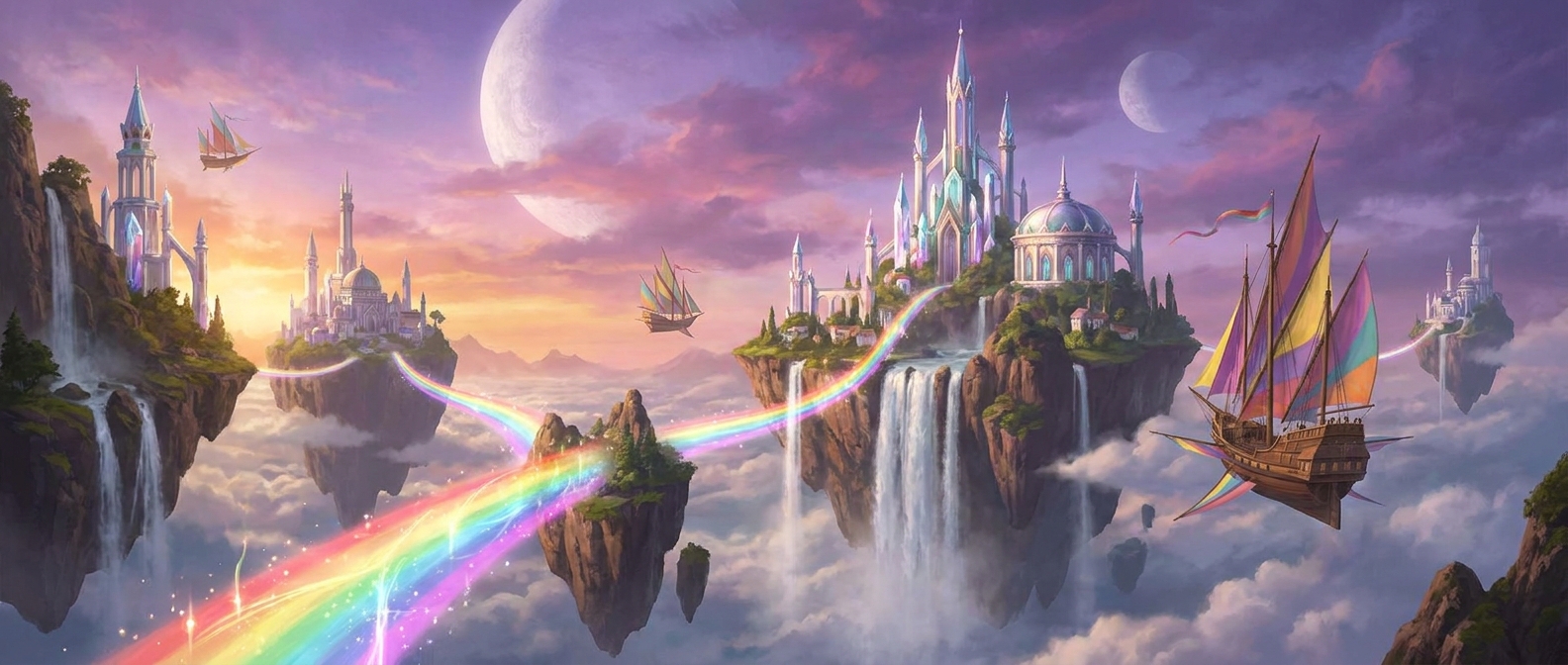 Celestial Archipelago At Sunset