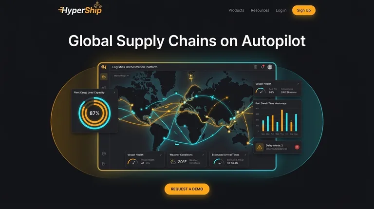 HyperShip Autonomous Logistics Dashboard