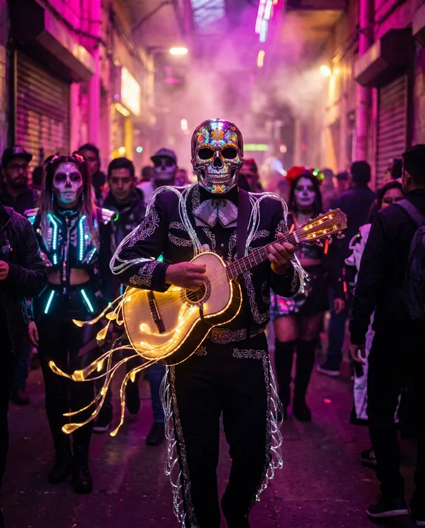 Neon Cyber Mariachi Soul