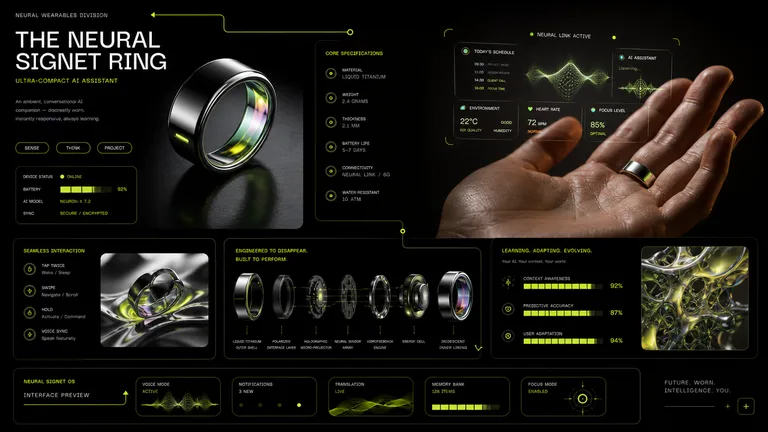 Neural Signet Holographic Ring