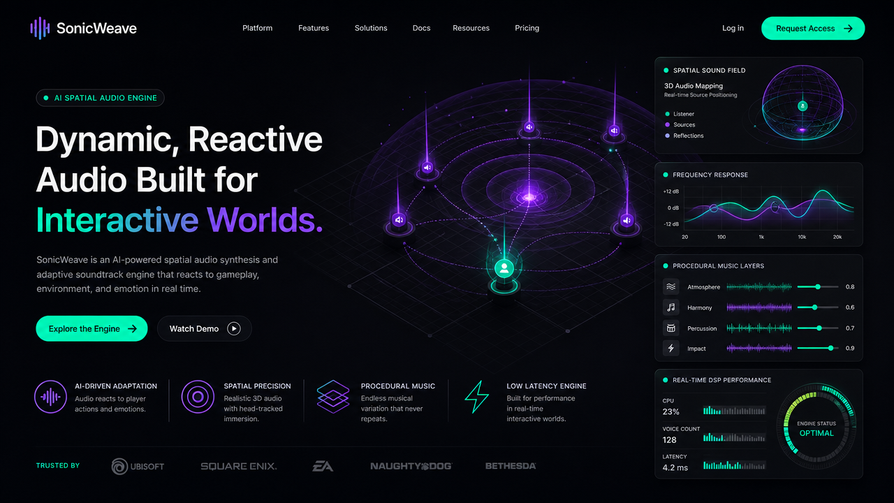 SonicWeave Spatial Audio Interface