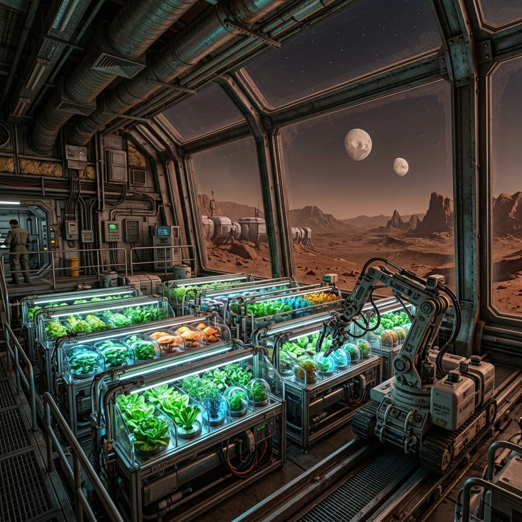 Martian Greenhouse Harvest