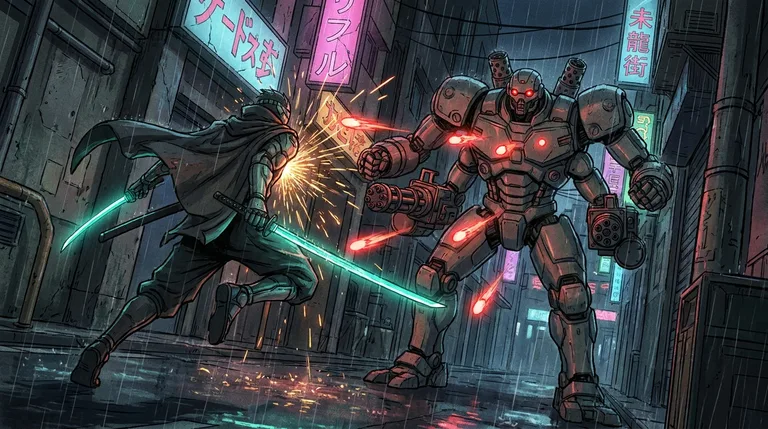 Shinobi Versus Android Showdown