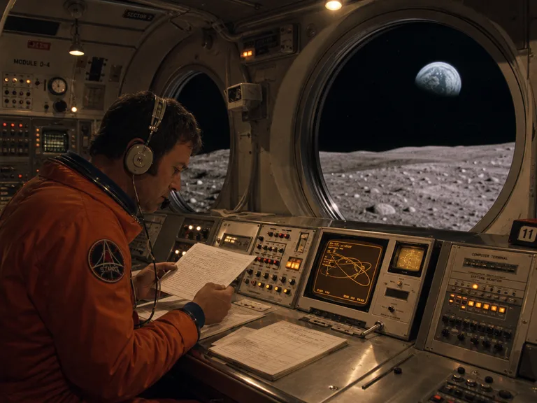 Lunar Research Module Interior