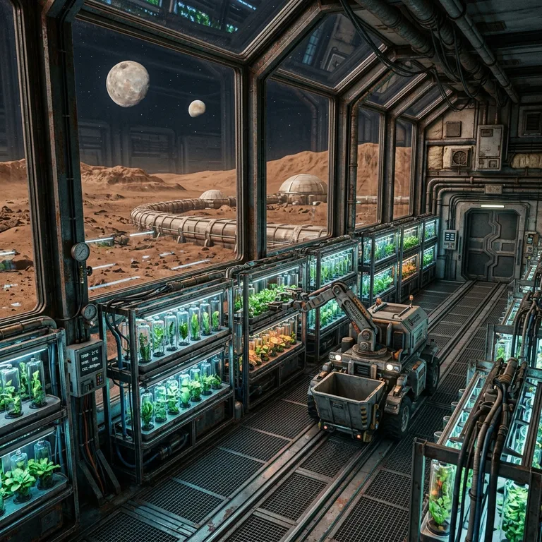 Martian Greenhouse Colony