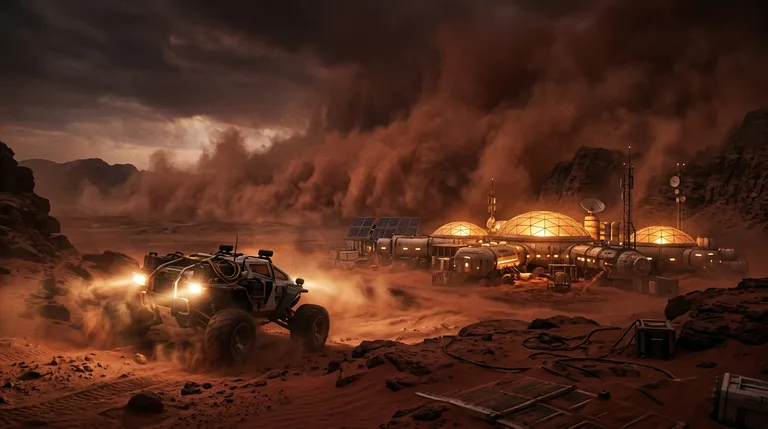 Mars Station Dust Storm