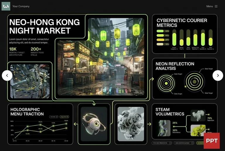 Neon Rain Neo-Hong Kong