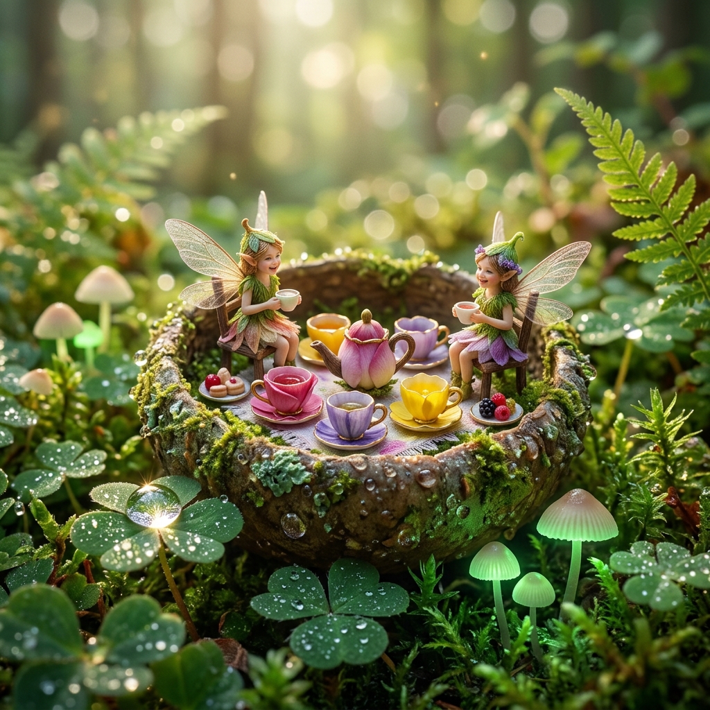 Fairy Tea Party Acorn