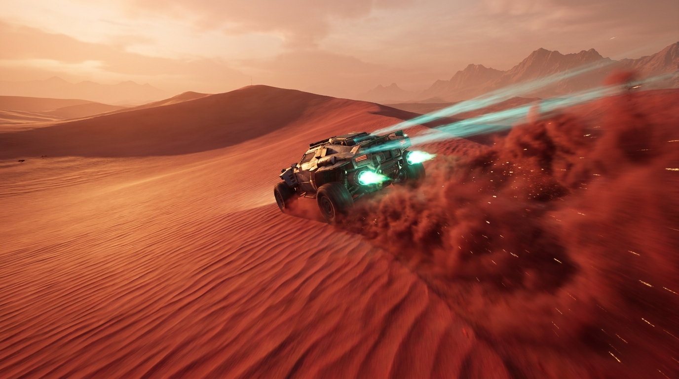 Crimson Martian Drift