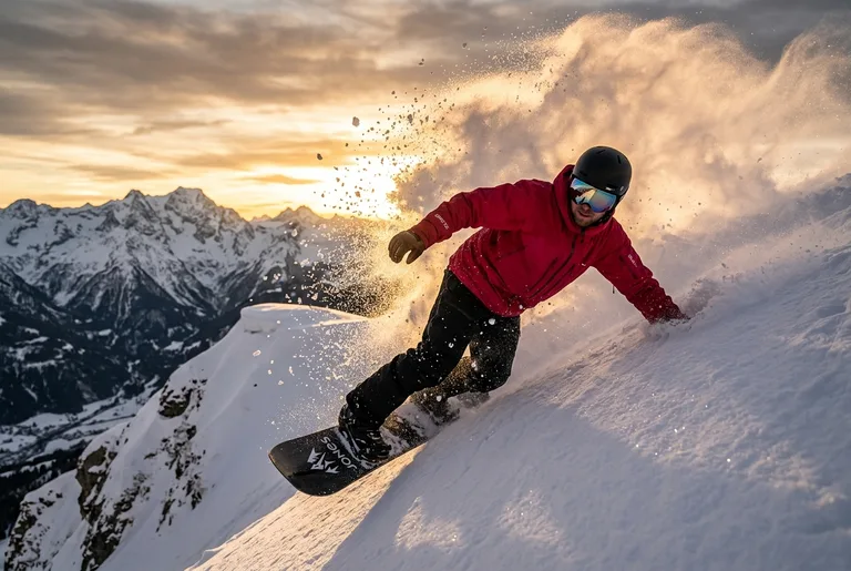 Golden Alpine Powder Carve